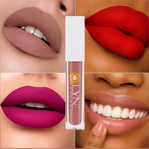 Matte Lipstick Kit Makeup Cosmetic Hyaluronic Acid Aloe Vera Pigment Sunscreen - Picture 5 of 16